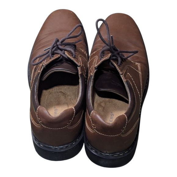 Dockers - Men\'s - Warden Rugged Oxford Shoes - In Brown Leather - Size 10.5 -GUC main image 9